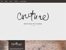 Tablet Screenshot of couturemotionpictures.com
